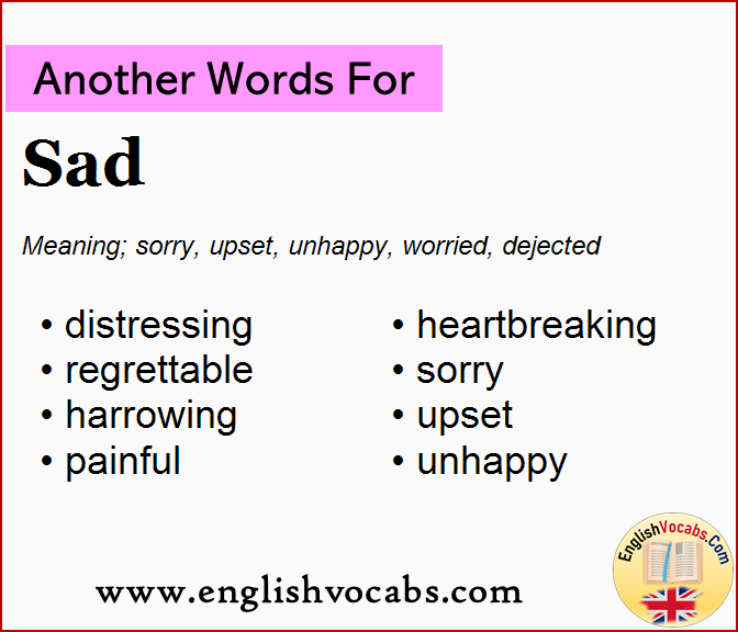 Another word for Sad, What is another word Sad