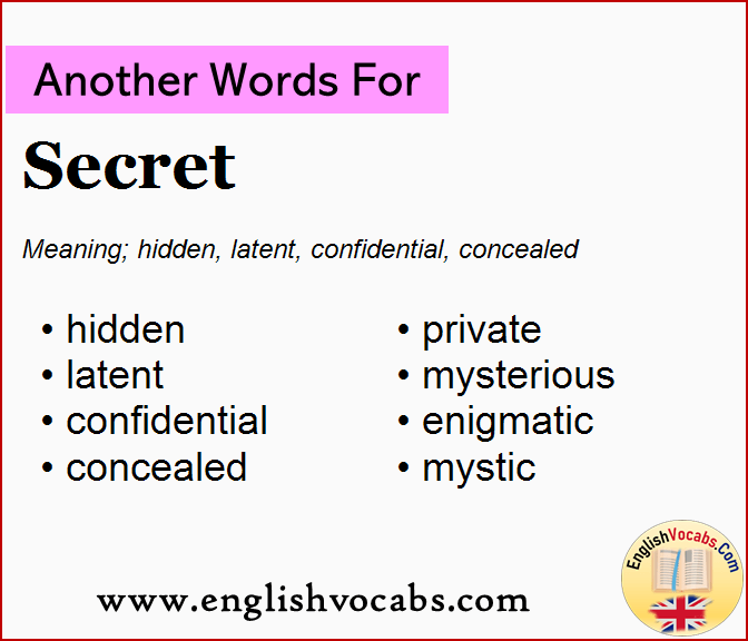Another word for Secret, What is another word Secret