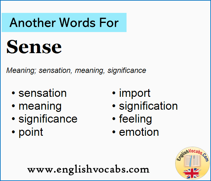 Another Word For Sense What Is Another Word Sense English Vocabs