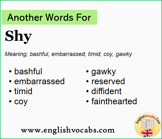 Another word for Shy, What is another word Shy