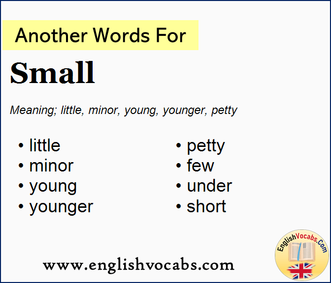 Another word for Small, What is another word Small