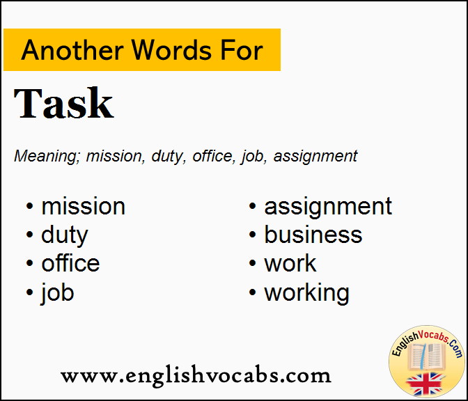 Another word for Task, What is another word Task