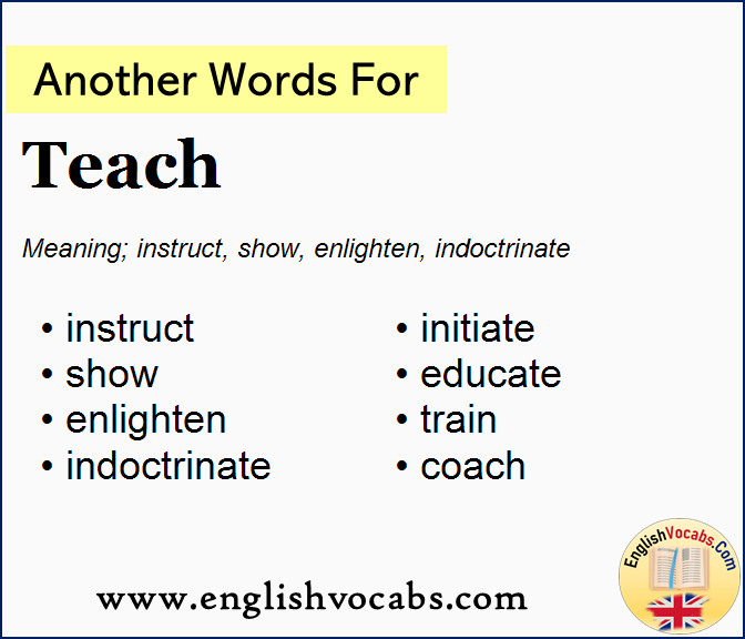  Another Word For Teach What Is Another Word Teach English Vocabs