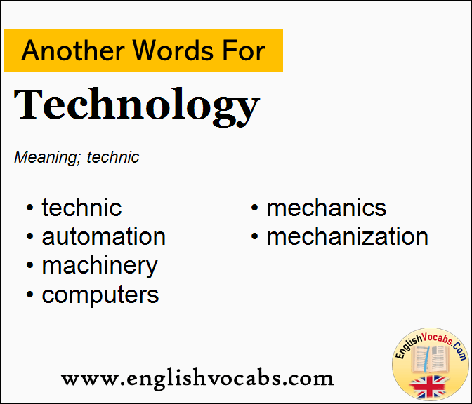 Another word for Technology, What is another word Technology