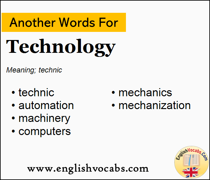 Another Word For Technology What Is Another Word Technology English Vocabs