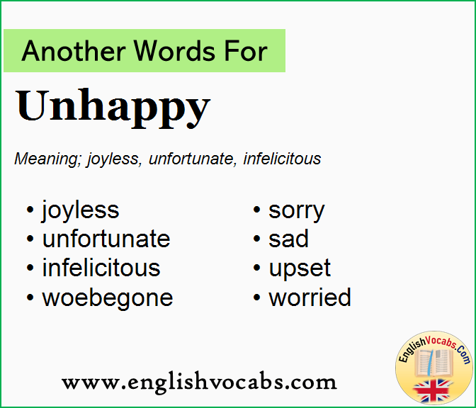 Another word for Unhappy, What is another word Unhappy