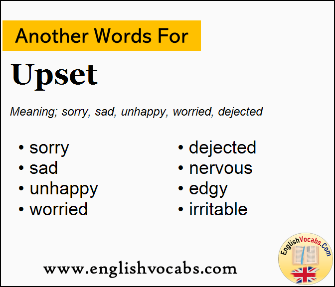 Another word for Upset, What is another word Upset