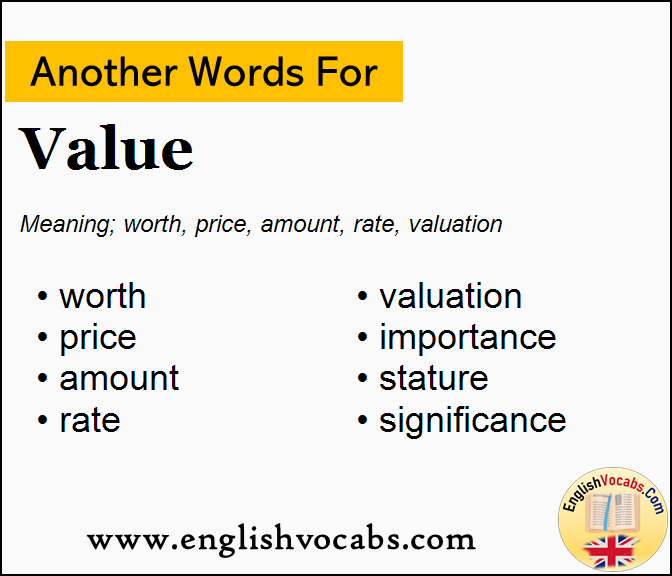 Another word for Value, What is another word Value