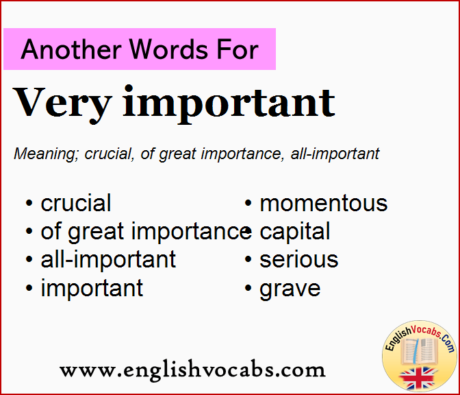 Another Word For Very Important What Is Another Word Very Important 