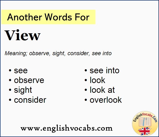 Another word for View, What is another word View