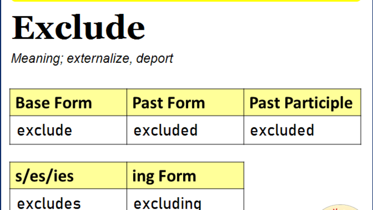 Exclusion Meaning In Bengali