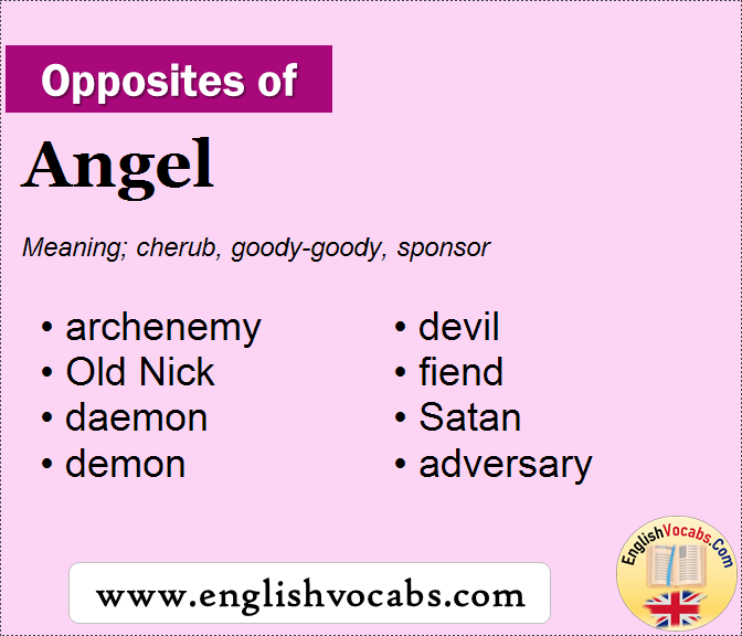 Opposite of Angel, What is opposite antonym word Angel