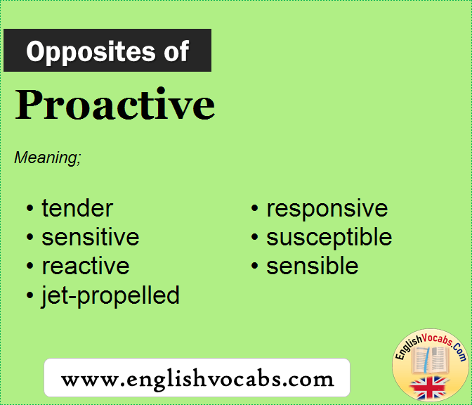  Opposite Of Proactive What Is Opposite Antonym Word Proactive 