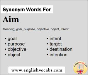 aim essay synonym