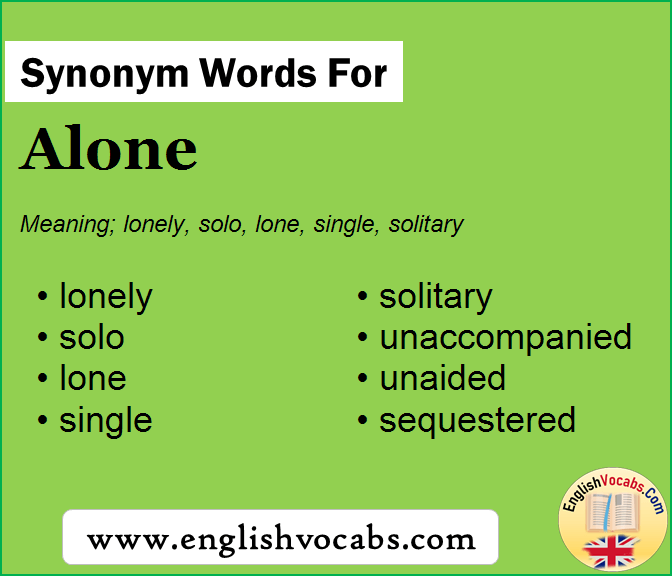 Synonym for Alone, what is synonym word Alone