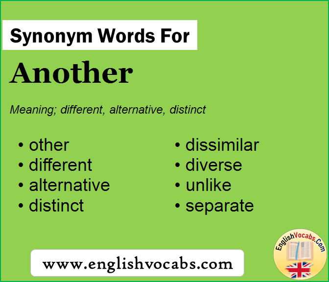 Synonym for Another, what is synonym word Another