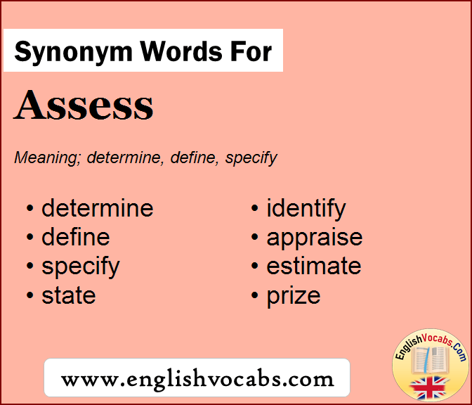 Synonym For Assess What Is Synonym Word Assess English Vocabs