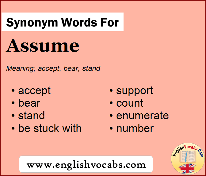 Synonym For Assume What Is Synonym Word Assume English Vocabs