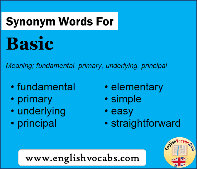 Synonym for Basic, what is synonym word Basic