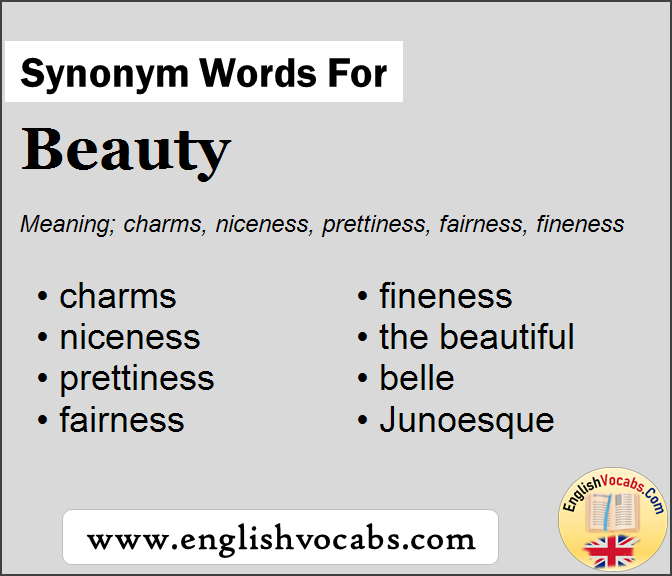 Synonym for Beauty, what is synonym word Beauty