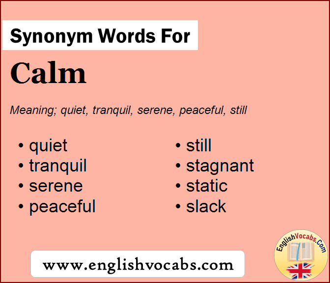 Synonym for Calm, what is synonym word Calm