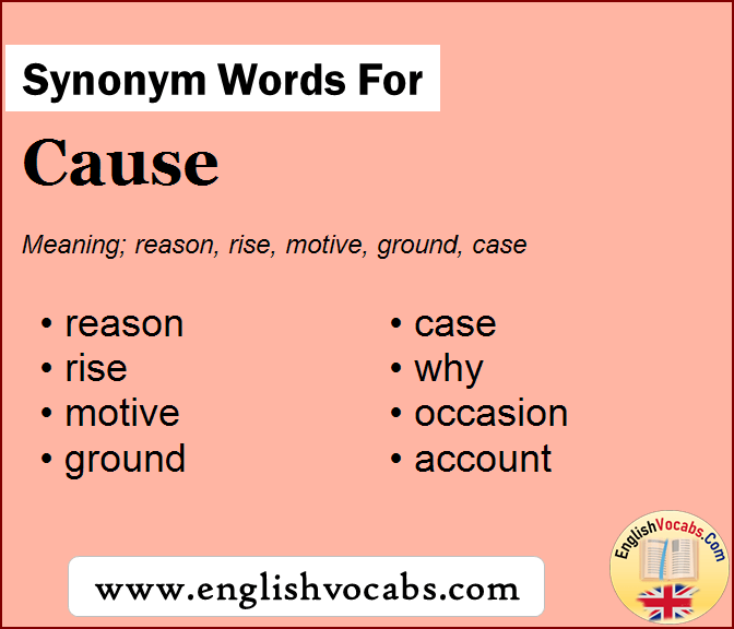 Synonym for Cause, what is synonym word Cause