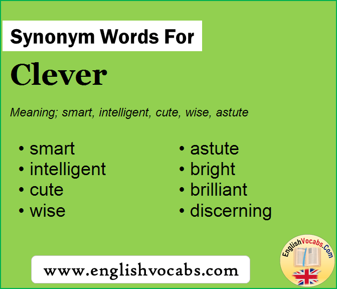 Synonym for Clever, what is synonym word Clever