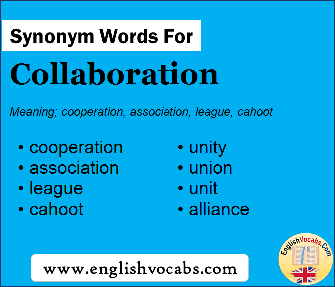 Synonym for Collaboration, what is synonym word Collaboration