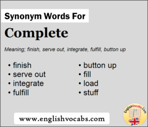 Completing Synonym