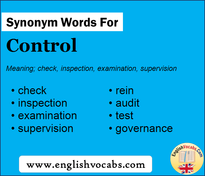 Synonym For Control What Is Synonym Word Control English Vocabs