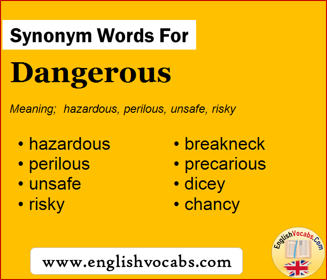 Synonym for Dangerous, what is synonym word Dangerous