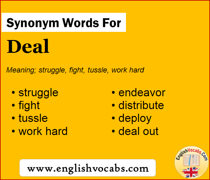 Synonym for Deal, what is synonym word Deal