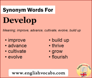 develop synonym essay