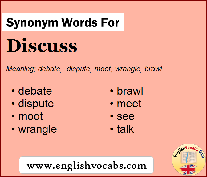 Synonym for Discuss, what is synonym word Discuss