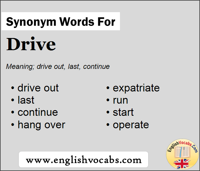 Synonym for Drive, what is synonym word Drive