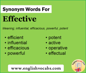 effective synonym essay