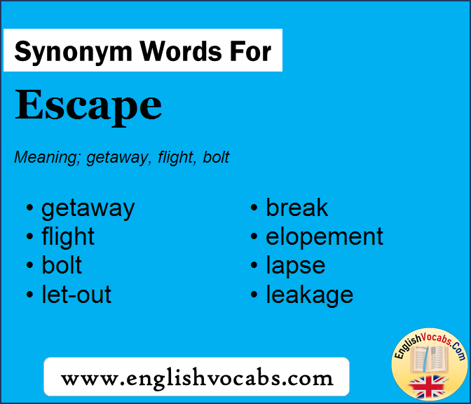 Synonym for Escape, what is synonym word Escape