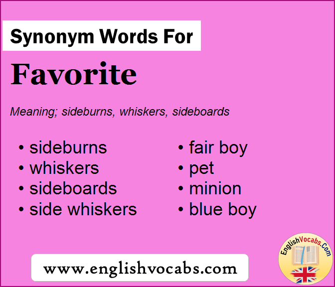 Synonym for Favorite, what is synonym word Favorite