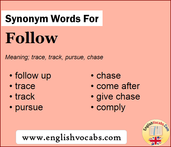 Synonym for Follow, what is synonym word Follow