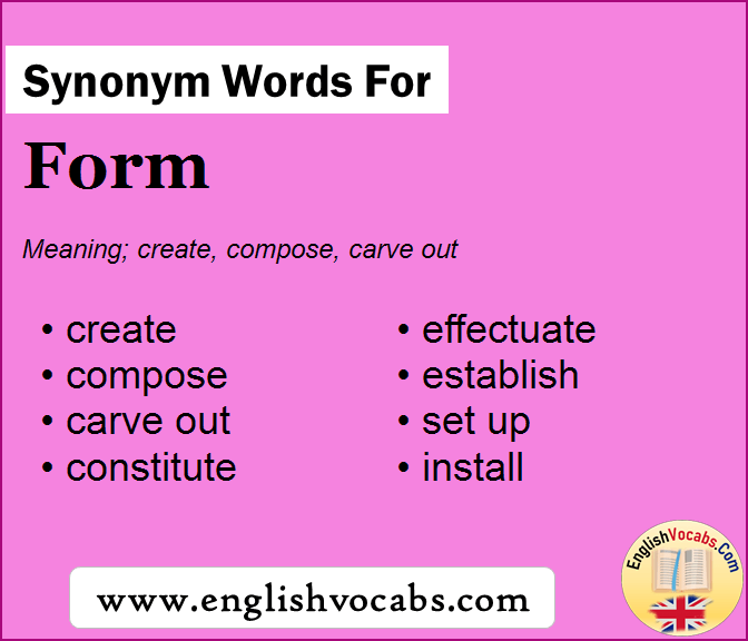 Synonym for Form, what is synonym word Form
