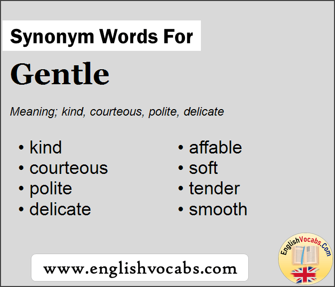 Synonym for Gentle, what is synonym word Gentle