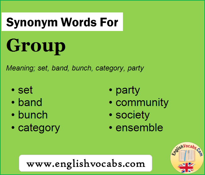 Synonym for Group, what is synonym word Group