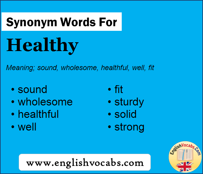 Synonym for Healthy, what is synonym word Healthy