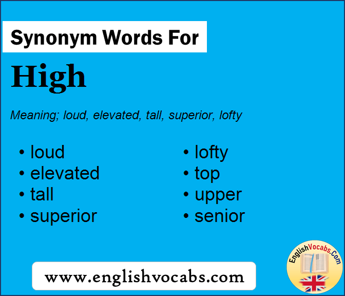 Synonym for High, what is synonym word High