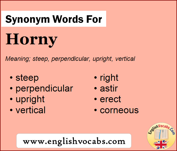 Synonym for Horny, what is synonym word Horny