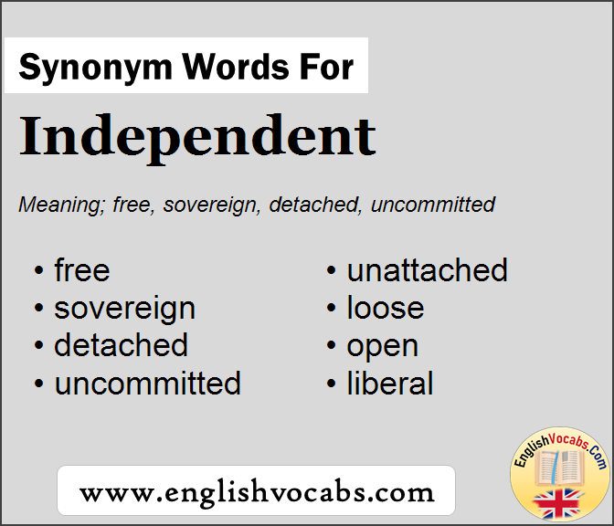 Synonym for Independent, what is synonym word Independent