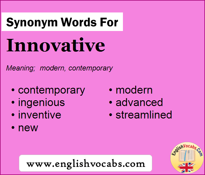 Synonym for Innovative, what is synonym word Innovative