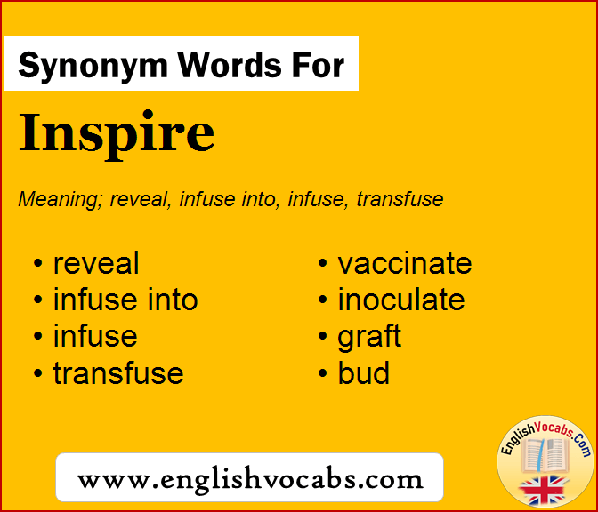 Synonym for Inspire, what is synonym word Inspire