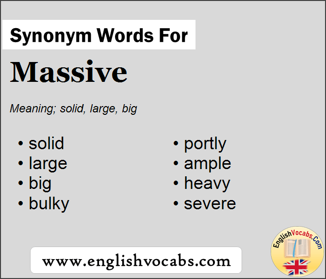Synonym for Massive, what is synonym word Massive