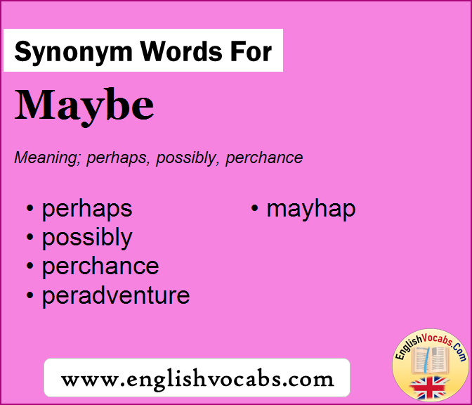 Synonym for Maybe, what is synonym word Maybe